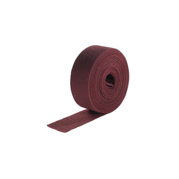 Roll of abrasive fleece, 100 mm x 10 m, Fleece structure: 280